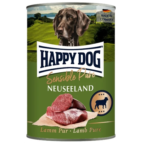 Happy Dog Sensible Pur Neuseeland Bárány színhús konzerv 6x400g
