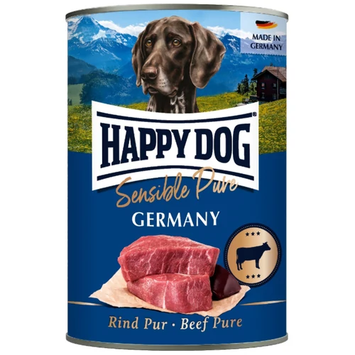 Happy Dog Sensible Pur Germany Marha színhús konzerv 6x400 g
