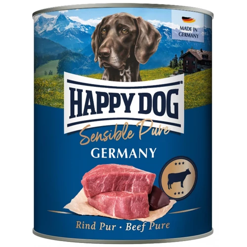 Happy Dog Sensible Pur Germany Marha színhús konzerv 6x800 g