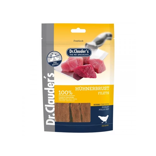 Dr.Clauders Dog Jutalomfalat Premium Csirkemell Filé 80g