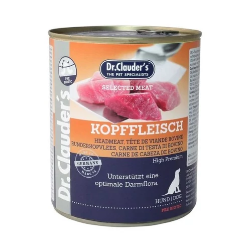 Dr.Clauders Dog Selected Meat Fejhúsos konzerv 800g