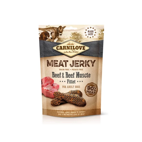 Carnilove Jerky Snack Beef with Beef Muscle Fillet - marha filé 100g