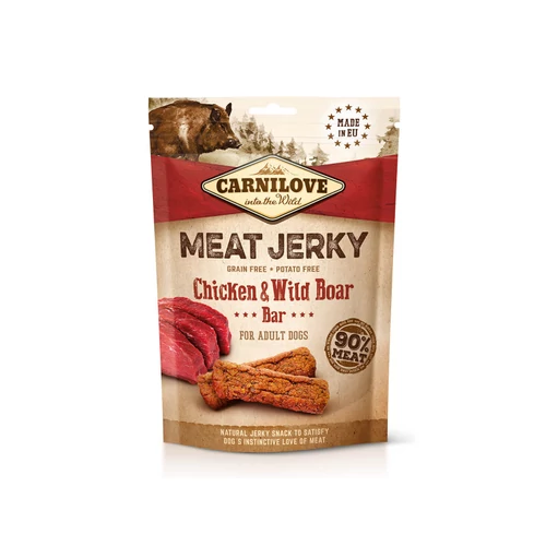 Carnilove Jerky Snack Chicken&Wild Boar Bar – csirke& vaddisznó 100g