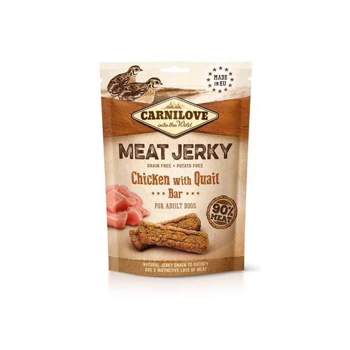 Carnilove Jerky Snack Chicken&Quail Bar – csirke&fürj 100g
