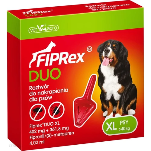 Fiprex Duo XL 402 mg + 361,8 mg rácsepegtető oldat kutyáknak1x