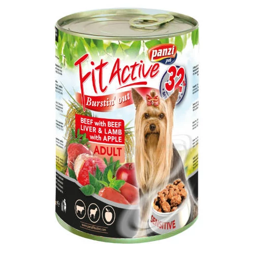 FitActive Adult - nedveseledel (marha,máj,bárány) felnőtt kutyák részére 415g