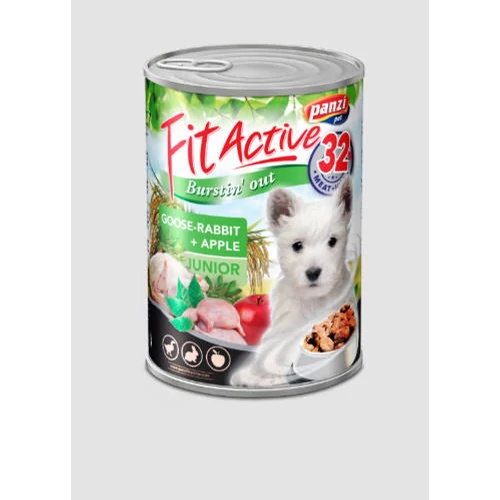 FitActive Junior - nedveseledel (liba,nyúl,alma) kölyökkutyák részére (415g)