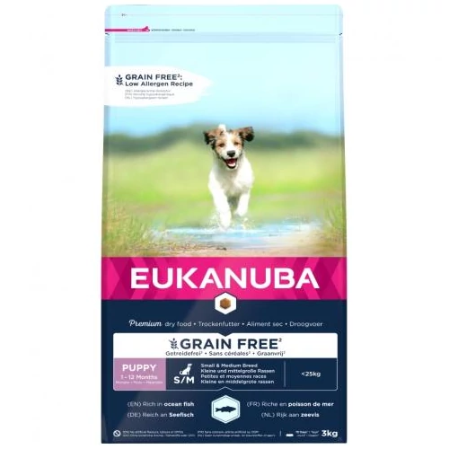 Eukanuba Puppy & Junior Grain Free Large Ocean Fisch 3kg